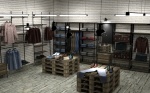 Дизайн магазина одежды в стиле "Лофт"